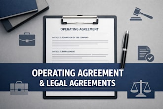 draft a professional operating agreement and legal agreements