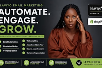 create klaviyo email flows for shopify stores