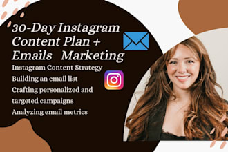 create a content marketing strategy for social media and email campaigns