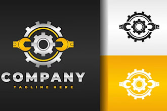 do modern engineer logo engineering, technical and industrial