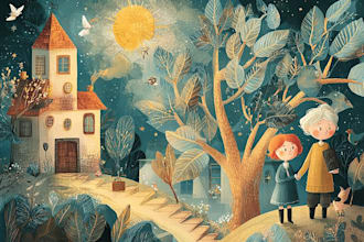 do illustrations for children book, 2d anime comic book