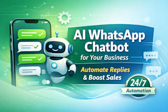 create ai whatsapp chatbot with auto replies for your business