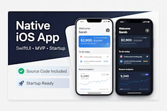 develop a native ios mvp app