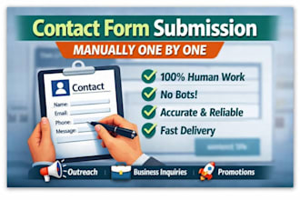 do contact us forms submissions manually one by one