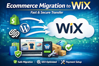 migrate ecommerce website from shopify wordpress squarespace to wix seamlessly