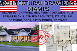 architectural permit set mn ga wa city permit as a licensed architect pe stamp