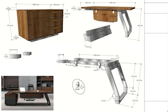design detailed woodworking plan, furniture and cutlist for home project