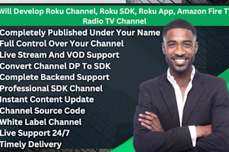develop roku channel, roku sdk, roku app, amazon fire tv, radio tv channel