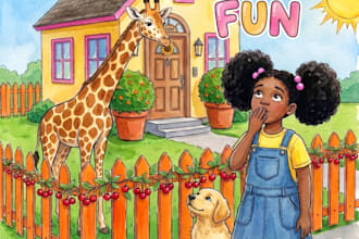 illustrate children story book illustration, story book, book illustration