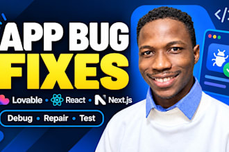 fix bugs in your lovable, react, next js or supabase app