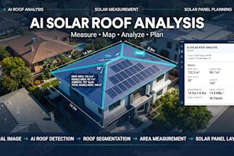 create a computer vision tool for solar rooftop measurements and roof mapping