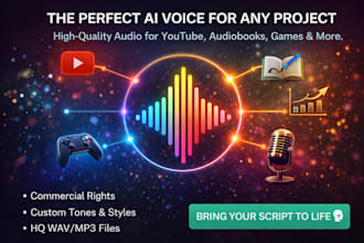 create realistic human like ai voice overs and text  to speech