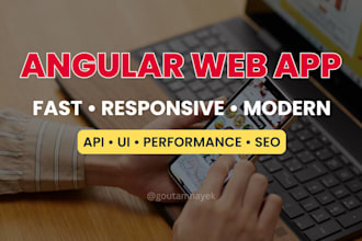 create a professional angular web app with API integration