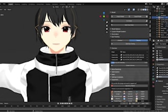create 3d characters compatible with vroid, vrm, vrchat