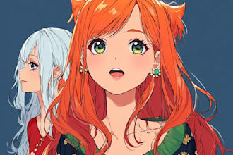draw oc or fanart in anime style