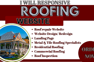 roofing website roof repair, roof inspection  website roofing landing page