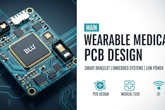 wearable hardware, medical device for smart bracelet, prototype ,pcb design