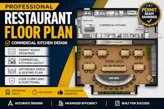 design professional restaurant floor plans and commercial kitchen layouts
