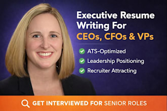 write a professional ats senior executive resume CEO vp cfo svp finance resume