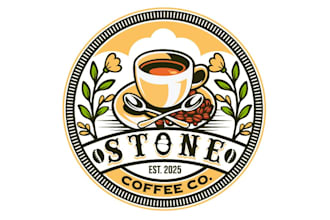 do professional stone coffee logo