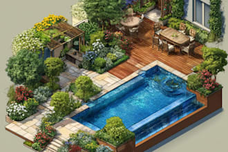 do landscape design, garden design, backyard, pool