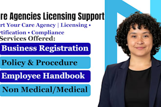 setup home care, healthcare and non medical agencies with license certificate
