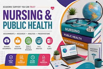 do nursing, assigned health education, public health research, spss, PPT slides
