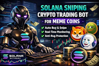 make solana snipping crypto trading bot development for meme coins