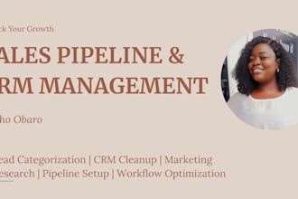 build and manage your sales pipeline and CRM tracking