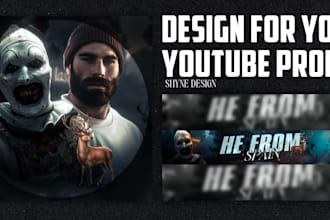 design a cinematic youtube banner and avatar