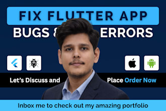 fix flutter app bugs, crashes, and firebase errors