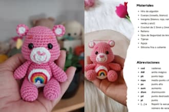 write step by step amigurumi crochet pattern design video tutorials plush etsy