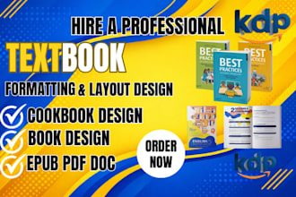 design unique ebook, textbook, hardcover paperback cover design