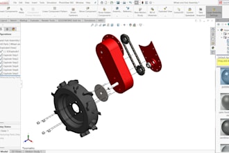 create solidworks cad models with exploded assembly views