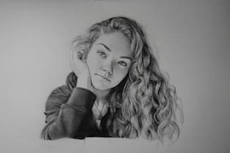 draw realistic pencil portraits, sketch from photos