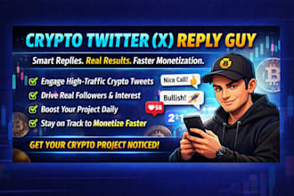 be your reply guy on hightraffic crypto tweets boost reach and engagement on x