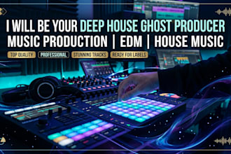 be your deep house ghost producer for music production, edm and house music