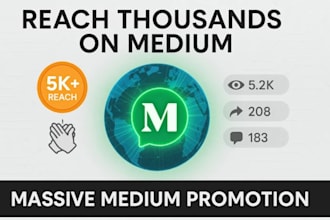 do organic medium article promotion, medium follower