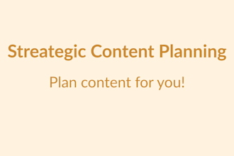 write social media plan for your content
