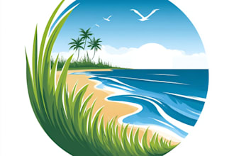 create unique agriculture, landscape and lawn care logo