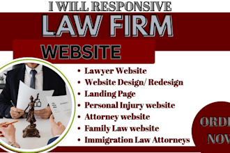 wordpress law firm website personal injury attorney website lawyer landing page