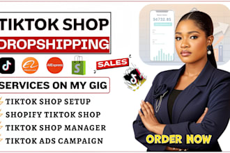 setup tik tok shop dropshipping marketing fb, ig shop ads for affilliate product