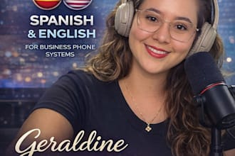 record bilingual spanish and english IVR voice over