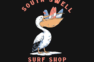 design custom tshirt surf, skate, fishing logo