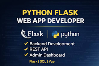 build a python flask backend, rest API or admin dashboard