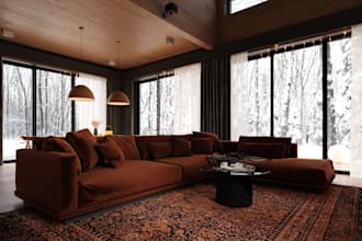 repurpose 3d stylish country house, apartment interior,2d plan, furniture render
