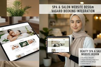 design beauty spa website salon website vagaro booking website wordpress website