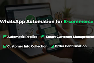set up whatsapp automation for order confirmation and customer management