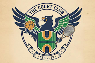 do unique court club logo