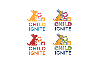 do child care, day care, school, academy, learning logo